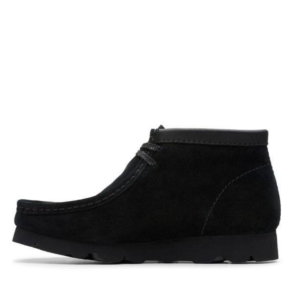 Clarks Womens Wallabee Boot GORE-TEX Ankle Boots Black | UK-7913642